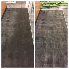 Executive Green Carpet Cleaning Before & After Photo