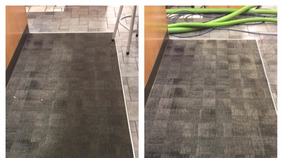 Executive Green Carpet Cleaning Before & After Photo